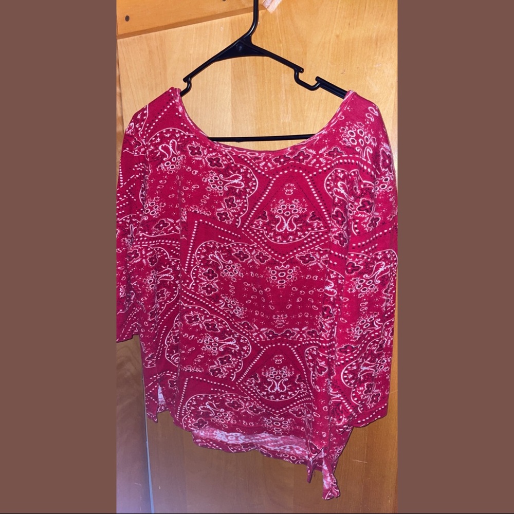 red paisley top!